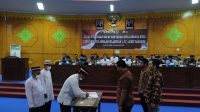 Dandim 0117/Aceh Tamiang bersama Forkopimda Hadiri Acara Pelepasan Bai’at dan Ikrar Setia Kepada NKRI oleh Jama’ah Islamiyah (JI)