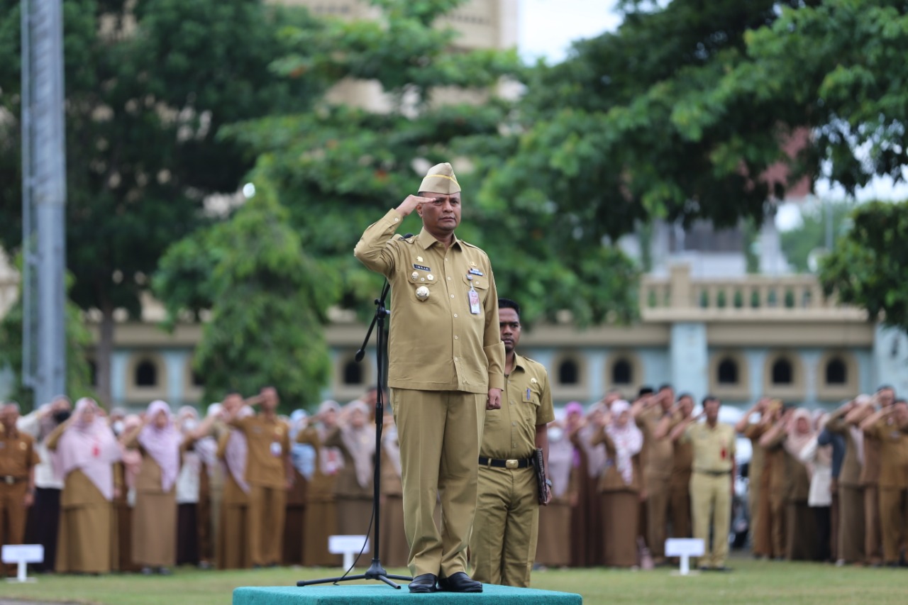 Apel Gabungan Pemko Lhokseumawe, PJ Walimota Imran Sampaikan 10 Point Penting