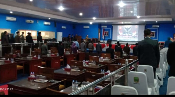 Bupati Dan Wabup Hadiri Rapat Paripurna DPRD Dalam Rangka Mendengarkan Pidato Kenegaraan Presiden RI