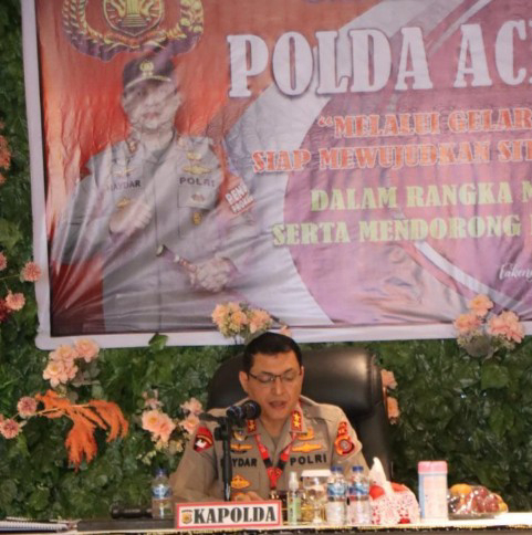 Kapolda Aceh Buka Pelaksanaan Gelar Operasional Polda Aceh Triwulan III Tahun 2022