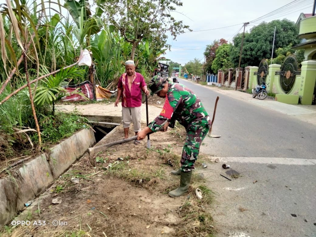 Bangkit kan semangat Gotong Royong sertu Edi Ajak Masyarakat