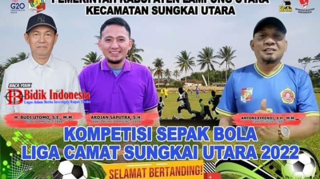 Ayo Ramaikan!, Kompetisi Sepak Bola Liga Camat Sungkai Utara Bakal Dibuka Wakil Bupati Lampura