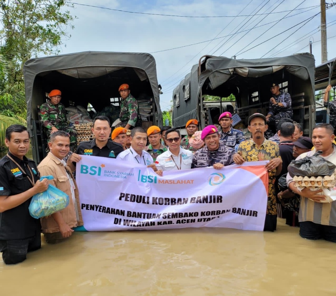 Bank Syariah Indonesia Salurkan Bantuan Bagi Korban Banjir Bandang Di Aceh Utara