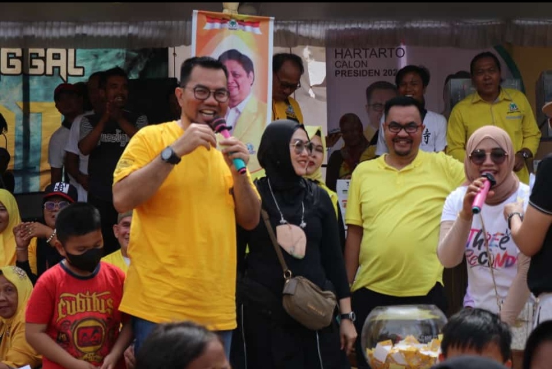 SUPER MERIAH”JALAN PAGI HUT GOLKAR KE 58 RAMAI DIIKUTI MASYARAKATï 4LAWANG