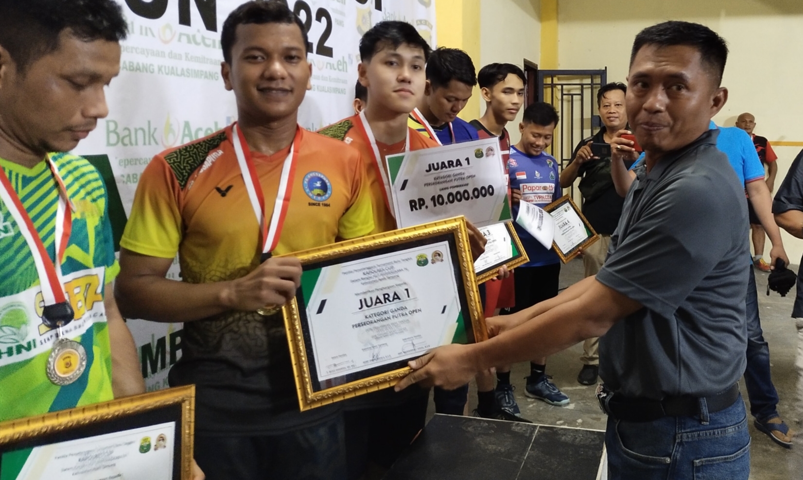 Kejuaraan Bulutangkis Kapolres Aceh Tamiang Cup 2022 Resmi Berakhir, Ini Daftar Juaranya