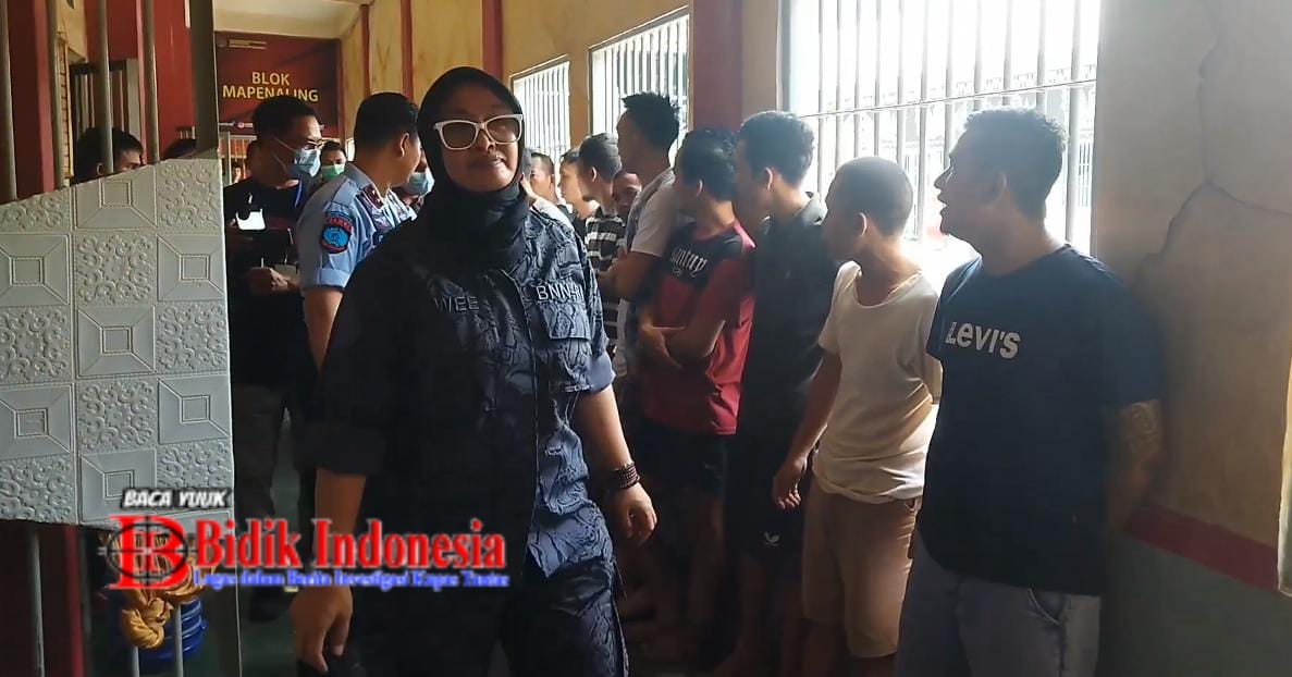 BNN Temukan Botol Dikamar Tahanan Saat Razia Lapas Kotabumi, Akhirnya Ditest Urine