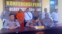 Polres Aceh Tamiang Konferensi Pess,Pencabulan Anak Di bawah Umur 