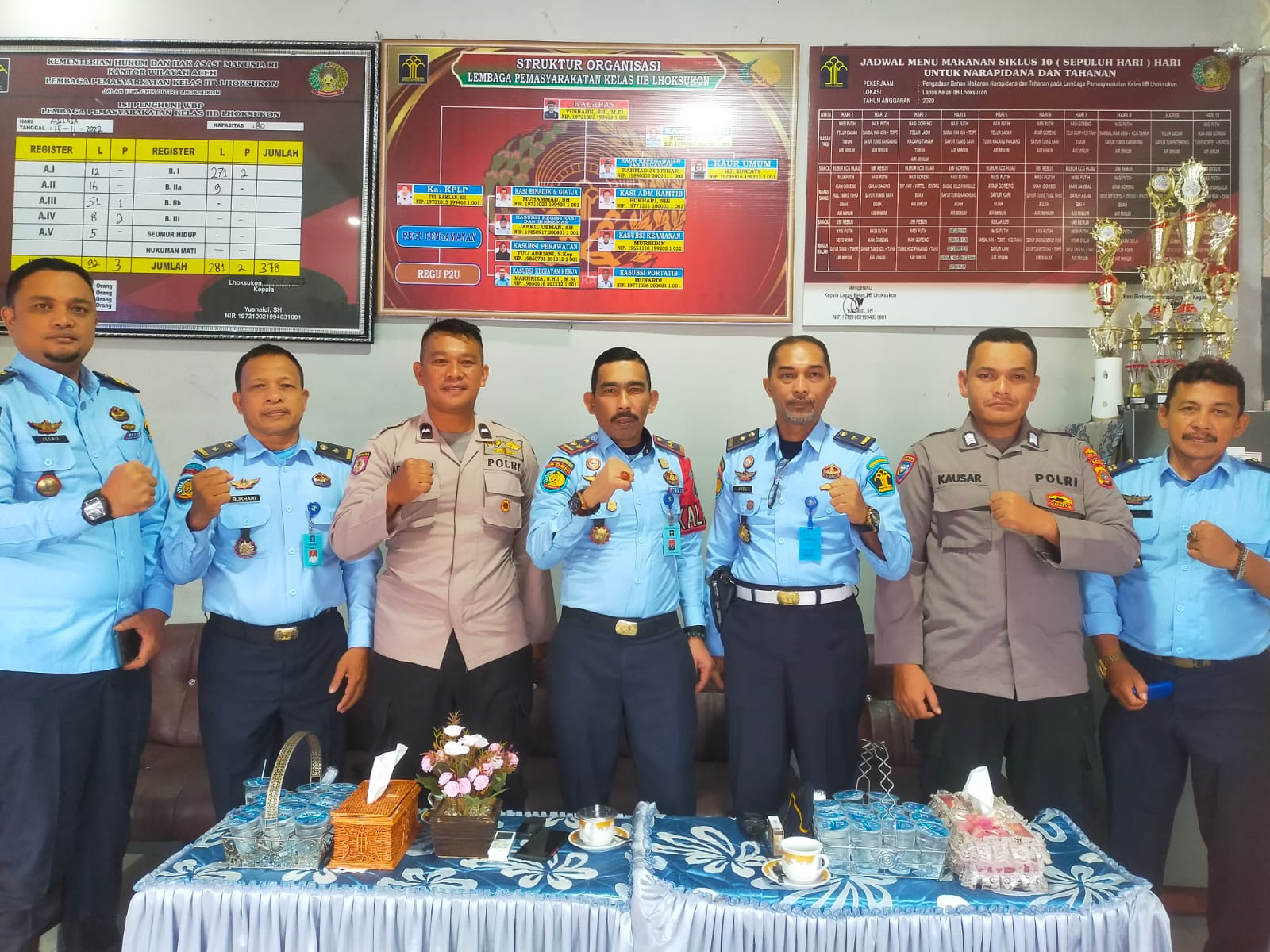 Kalapas Lhoksukon Terima Kunjungan Silaturrahmi SatBinmas Polres Aceh Utara