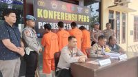 Polres Aceh Tamiang Adakan Komferensi Pess Terkait Curanmor 