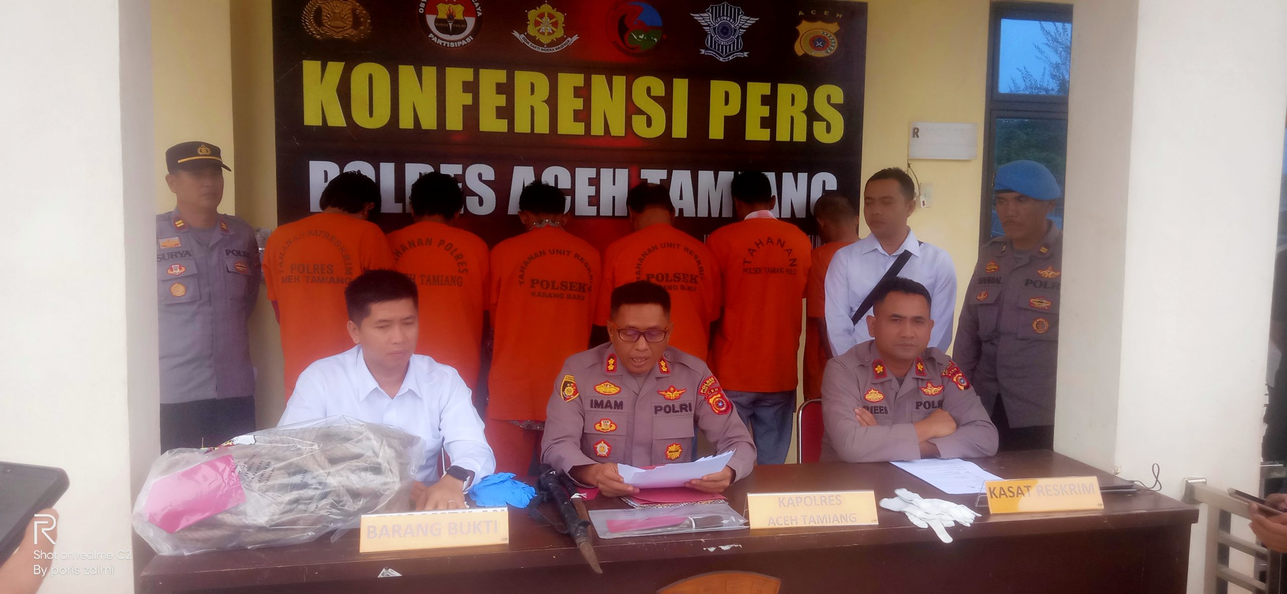 Polres Aceh Tamiang Adakan Komferensi Pers Terkait Kasus Pencurian dan Pelecehan Sex Anak 