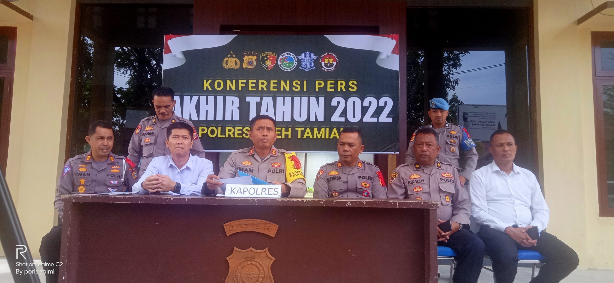 Gelar Konferensi pess  Menjelang Akhir Tahun 2022  Polres Aceh Tamiang                                            