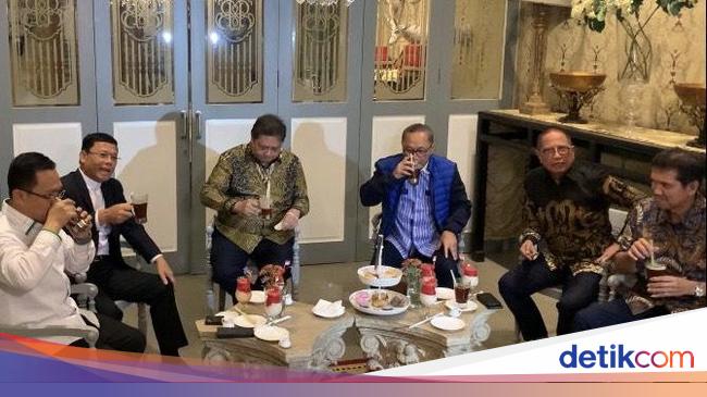 Kumpul di Menteng, Trio Ketum KIB Bahas Apa?