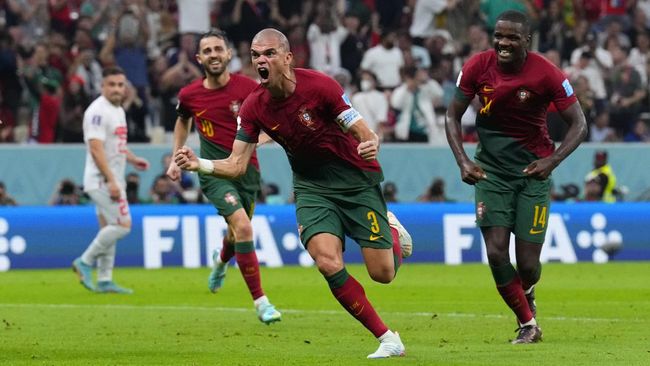 Babak Pertama: Portugal Ungguli Swiss 2-0 Tanpa Ronaldo