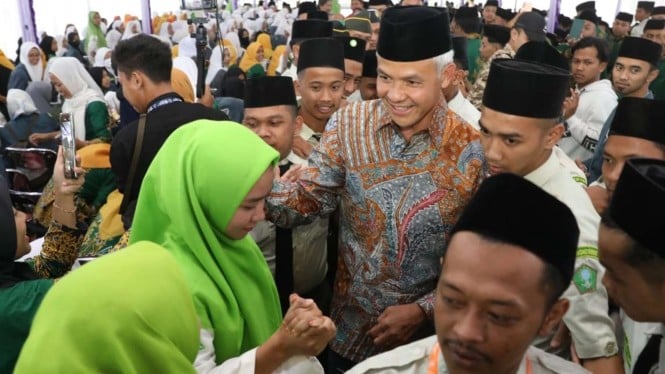 Ganjar Pranowo Ajak Kader IPNU-IPPNU Jateng Siapkan Pemimpin Masa Depan