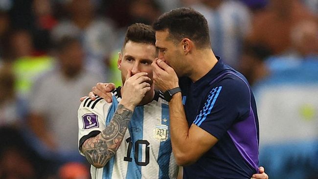 Scaloni Bicara Skenario Terbaik Laga Terakhir Messi di Piala Dunia