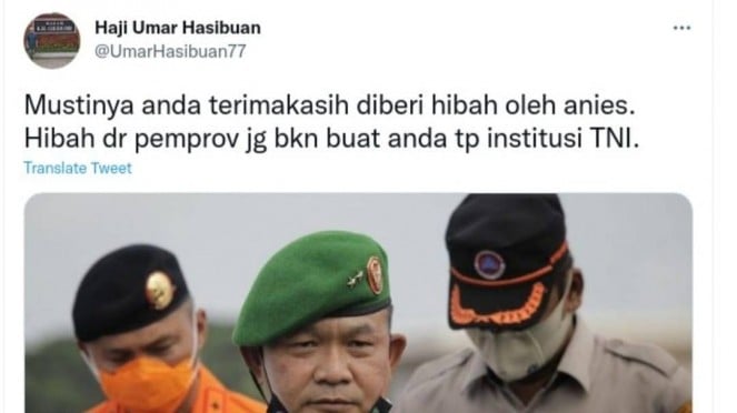 Umar Hasibuan Sindir KSAD Dudung, Jubir PKB: Dia Tidak Mewakili Partai