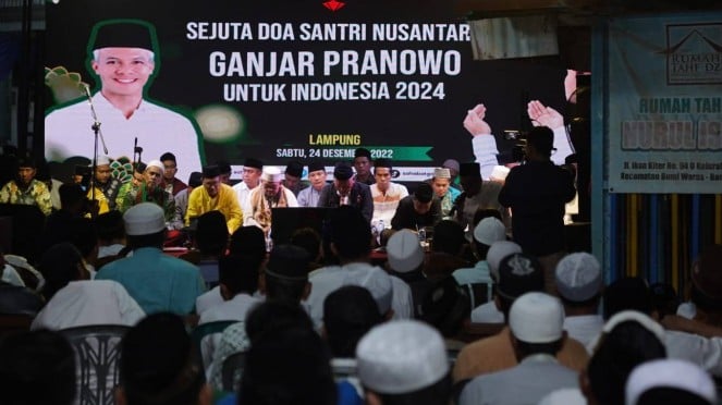 Di Lampung, Relawan Bikin Doa Bersama untuk Kelancaran Ganjar Menuju 2024