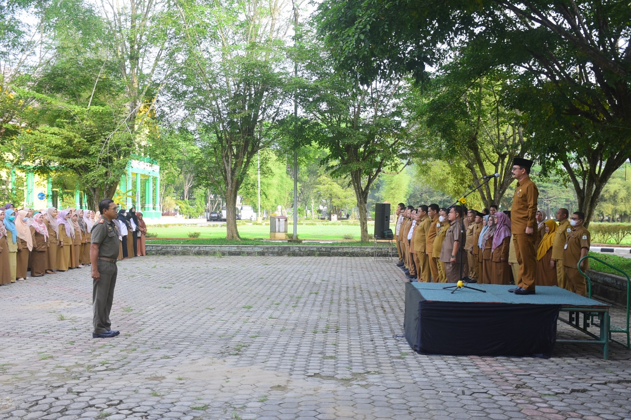 PJ.Bupati Aceh Tamiang Gelar Apel Akbar untuk perkenalkan Dirinya 