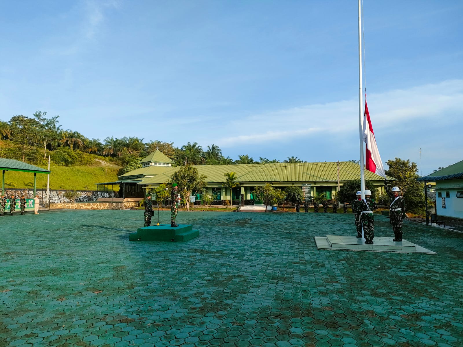 Kodim 0117/Aceh Tamiang Gelar Upacara Bendera Setiap Hari Senin