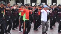 Tingkatkan Senergitas Polres Aceh Tamiang Bersama Forkopimda adakan Senam Bersama