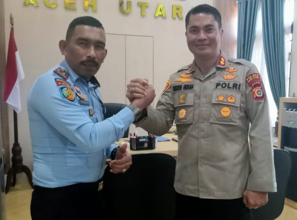 Kalapas Lhoksukon Sillaturrahmi Dengan Kapolres Aceh Utara