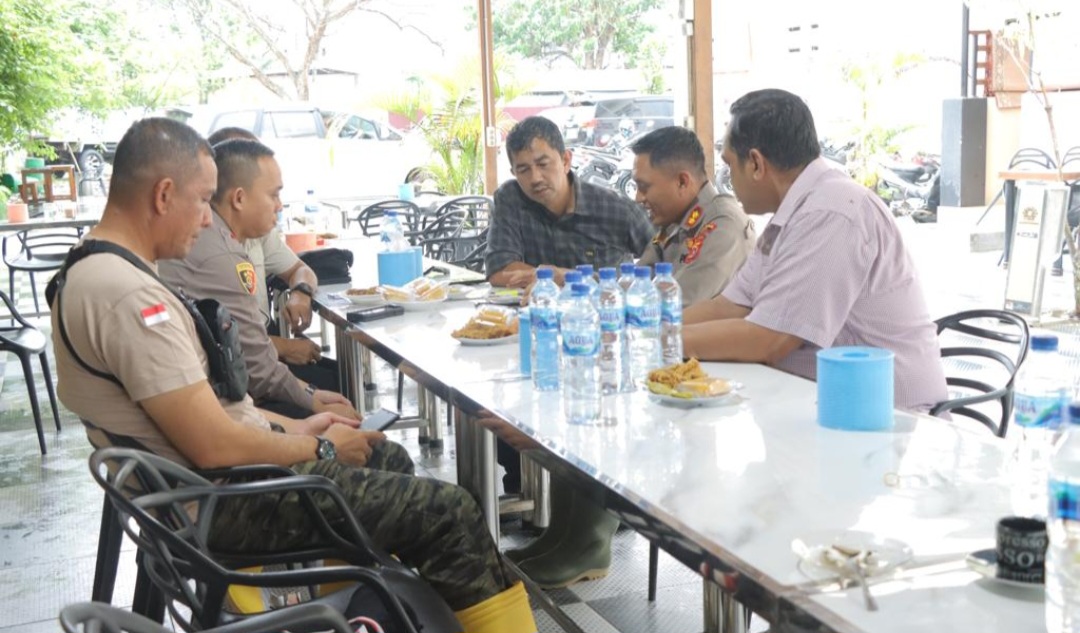 Jumat Curhat Kapolres Pidie Gandeng BPBD dan Dinas PUPR dengar keluhan warga