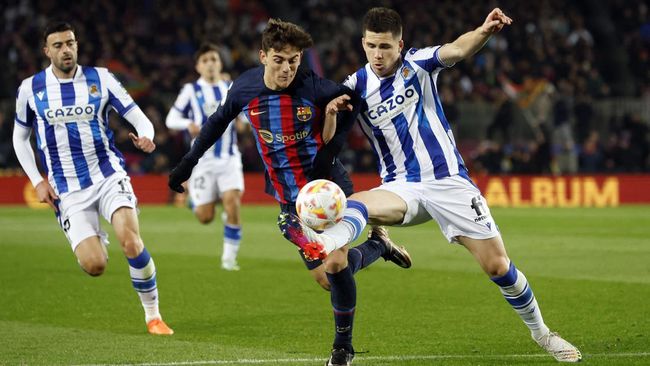 Hasil Barcelona vs Real Sociedad: Lawan 10 Orang, Blaugrana Menang 1-0