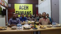 Polres Aceh Tamiang Gelar Nonton Bareng pegelaran wayang kulit dengan lakon Wahyu Makutharama