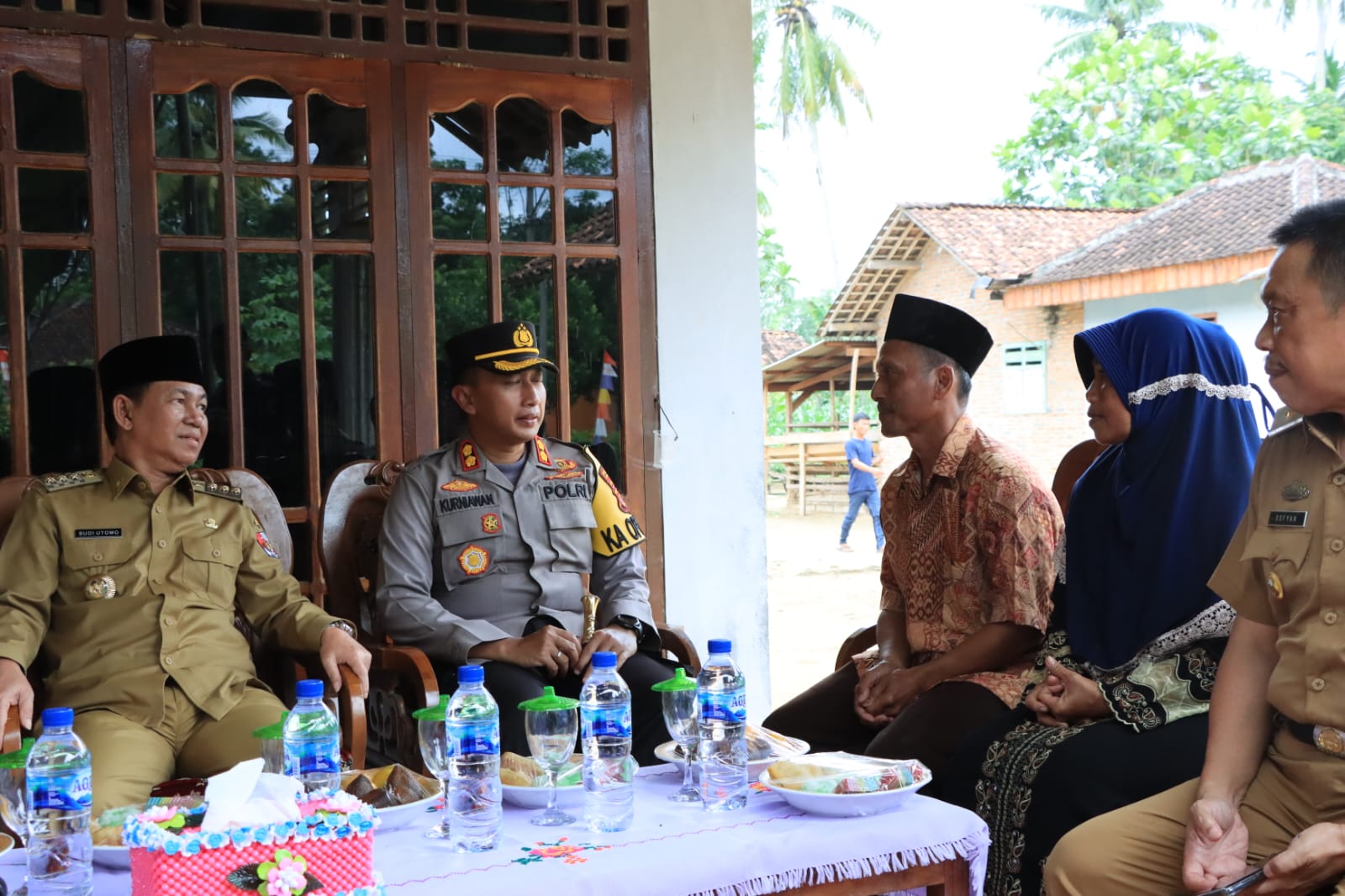 Bupati dan Kapolres Lampung Utara Kunjungi Keluarga Almarhum Korban Curas