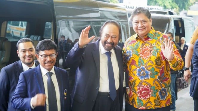 Temui Airlangga, Surya Paloh Jelaskan Prioritaskan Golkar dari Koalisi Perubahan