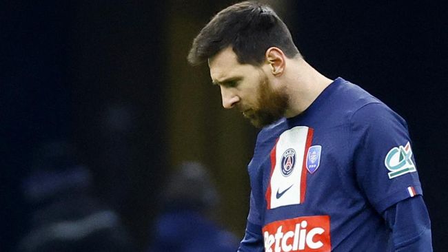 Messi Pakai Nomor 10, PSG Tersingkir dari Piala Prancis