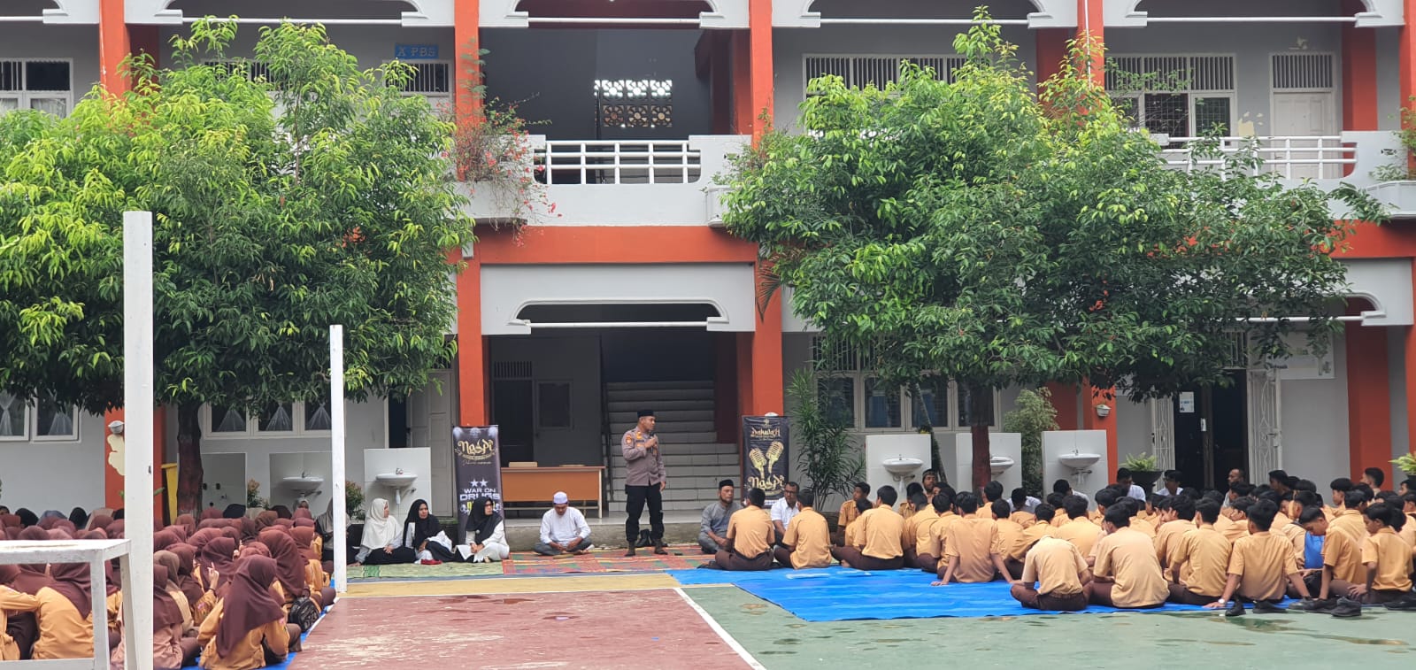 Ngopi Session 15, Polsek Banda Sakti Gandeng Komunitas Anak Partey Dalam Kegiatan Dakwah Road To School.