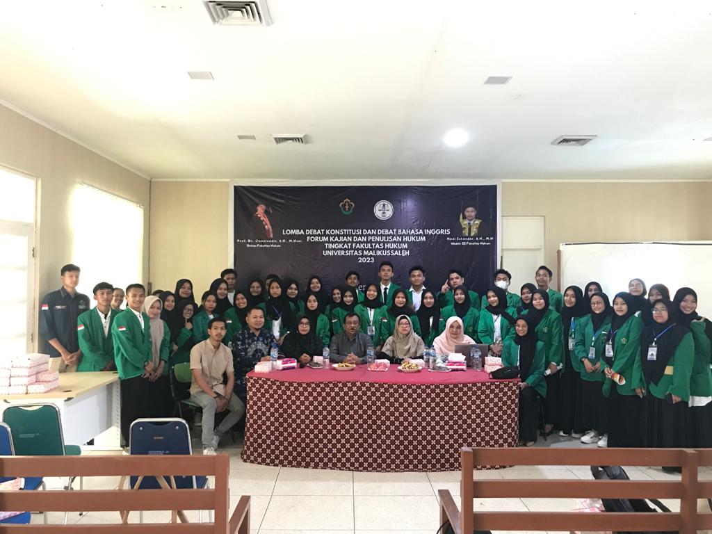 FKPH-FH Unimal Gelar Lomba Debat Konstitusi dan Bahasa Inggris Tingkat Fakultas