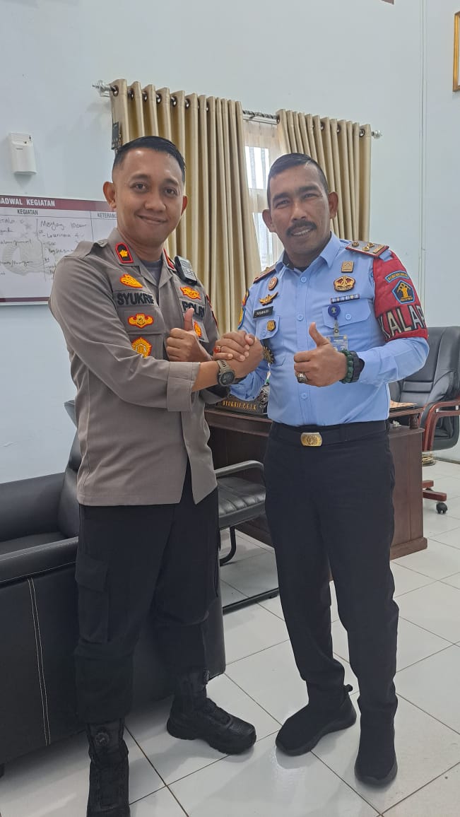 Perkuat Sinergitas Dengan Aph, Kalapas Lhoksukon Kunjungi Waka Polres Baru