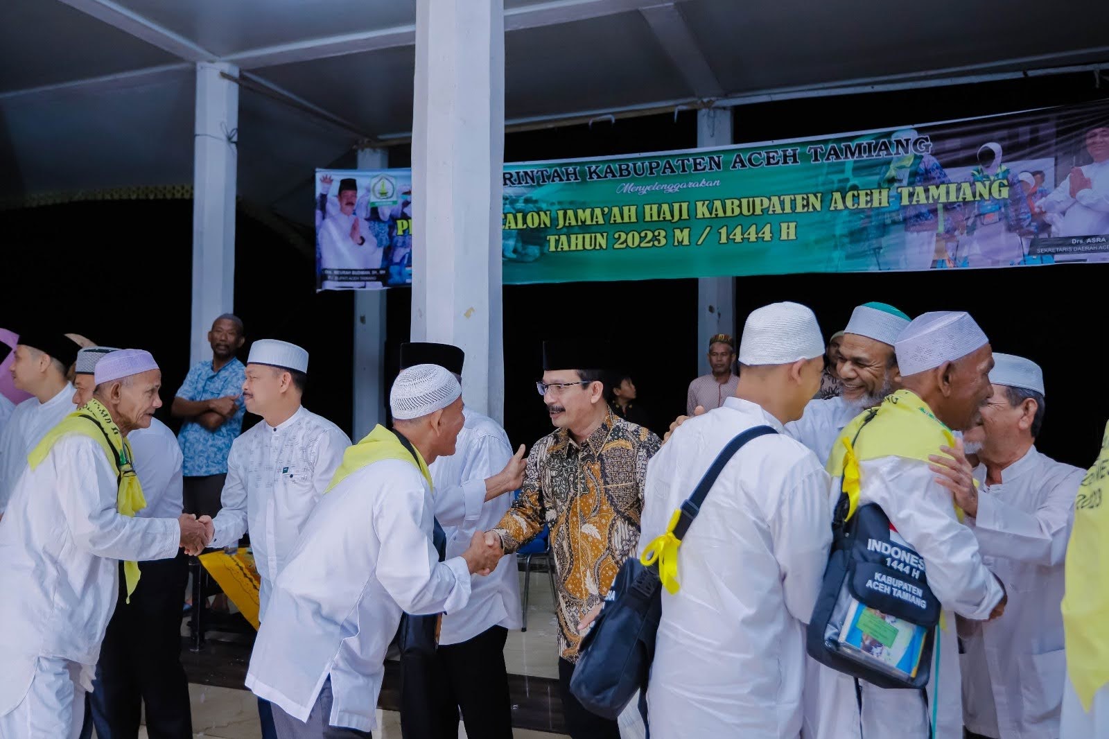 Pj, Bupati Aceh Tamiang Meurah Lepas 147 Calon Jemaah Haji