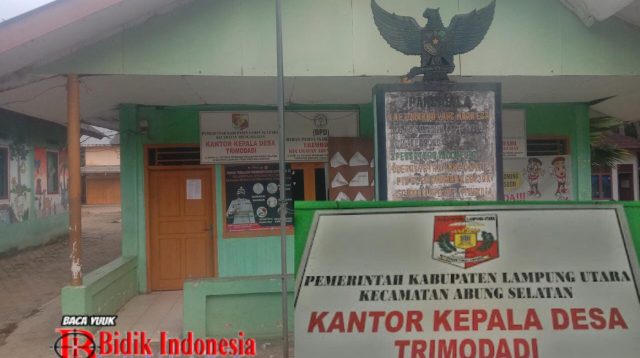 Realisasi DD Trimodadi Lampura Terindikasi Bermasalah, Kades Terkesan Melupa Anggaran