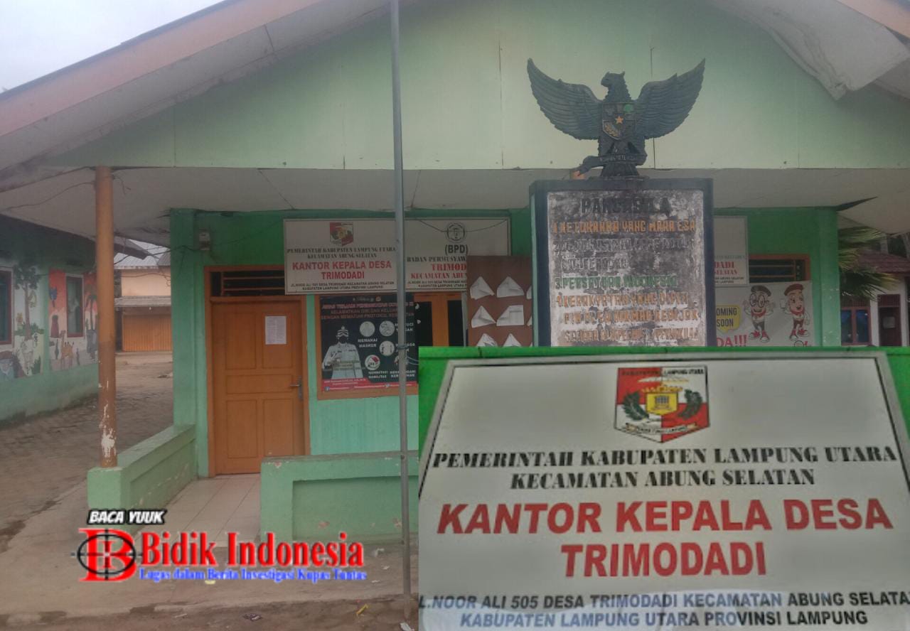 Realisasi DD Trimodadi Lampura Terindikasi Bermasalah, Kades Terkesan Melupa Anggaran