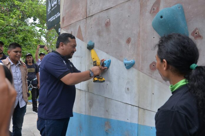 Dispora Aceh Gelar Kejuaraan Panjat Tebing DiKota Langsa