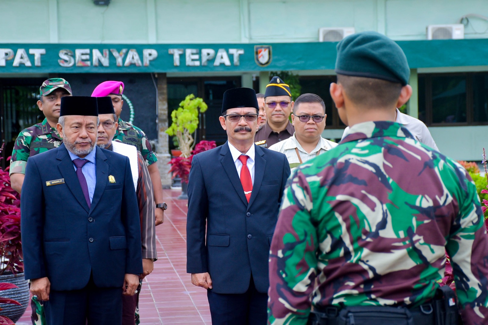 Lepas Satgas Pamtas RI-PNG Pj Bupati Meurah prajurit TNI Adalah Wira Bangsa