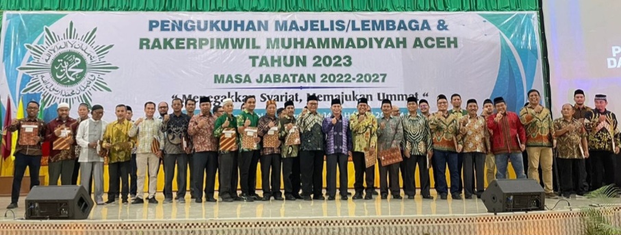 Majelis dan Lembaga PWM Aceh Periode 2022-2027 Resmi Dikukuhkan