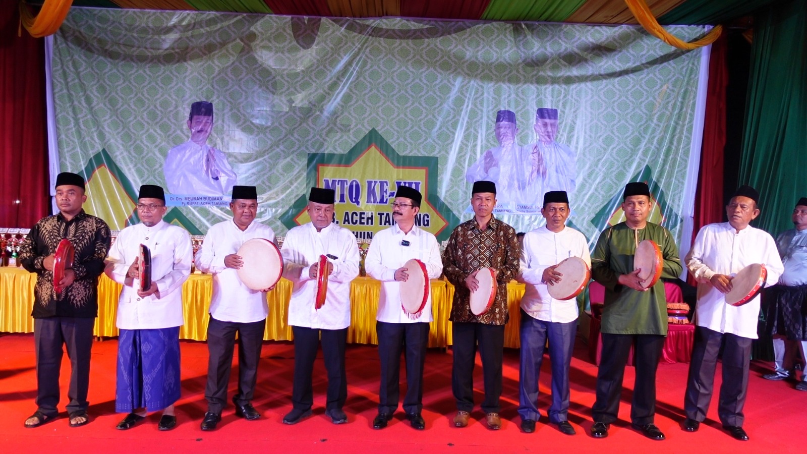 Penurupan MTQ Ke VII,Kecamatan Seruway Juara Umum