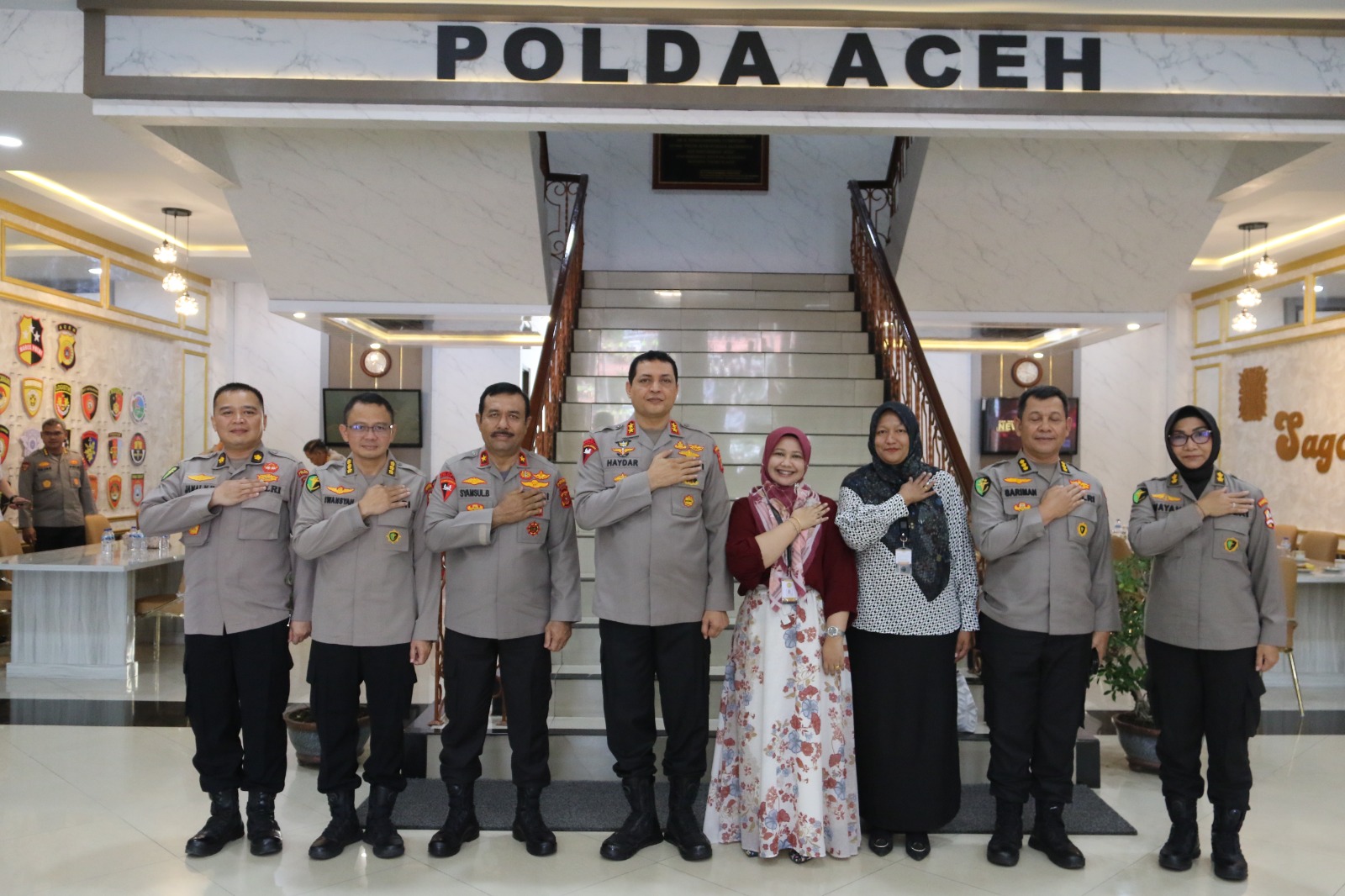 Kapolda bersama Wakapolda Aceh Sambut Kedatangan Tim Pusdokkes Polri