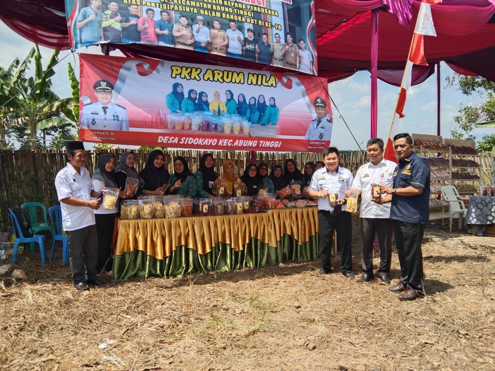 Menyongsong HUT RI ke-78, TPKK Desa Sidokayo Gelar Pameran UMKM