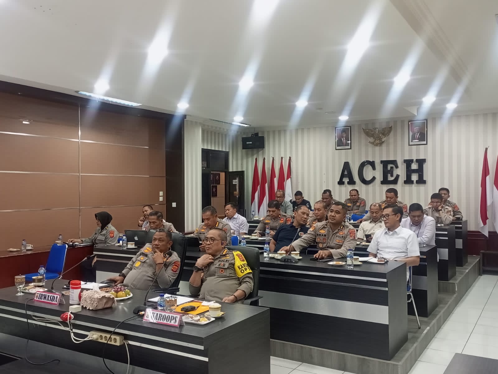 Irwasda Polda Aceh Ikuti Anev Situasi Kamtibmas Terkini