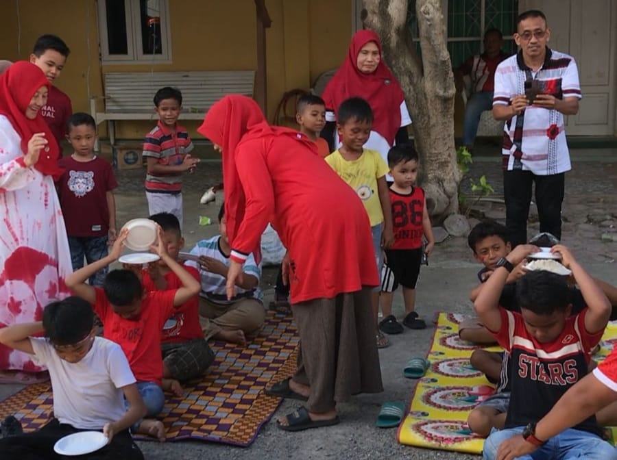 Rayakan Hari Kemerdekaan, Masyarakat Lorong Cemara Desa Keudah Muka Gelar Lomba