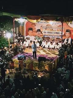 Ribuan Jamaah Memadati Halaman Mesjid Teupin Raya Dalam Tabligh Akbar Ustaz Abdul Somad Di Pidie