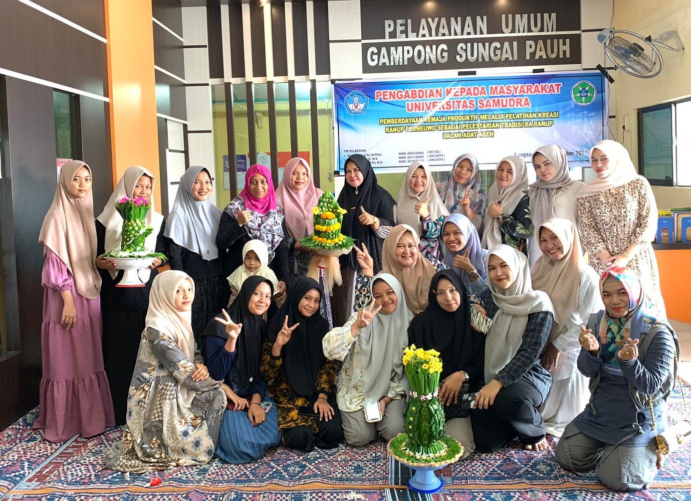 Pemberdayaan Remaja Produktif Melalui Pelatihan Kreasi Ranup Peuneuwo