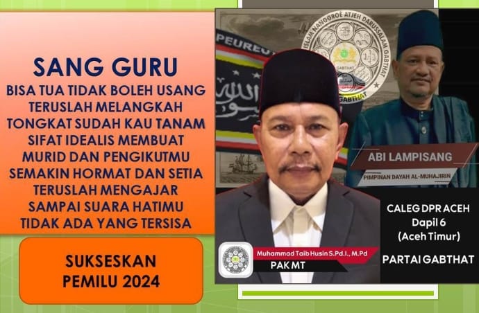 Muhammad Taib Husin, S.Pd.i, M.Pd, Bacaleg DPRA Aceh Partai GABTHAT, Akan memperjuangkan Pengembangan Mutu Pendidikan Generasi Lebih Maju