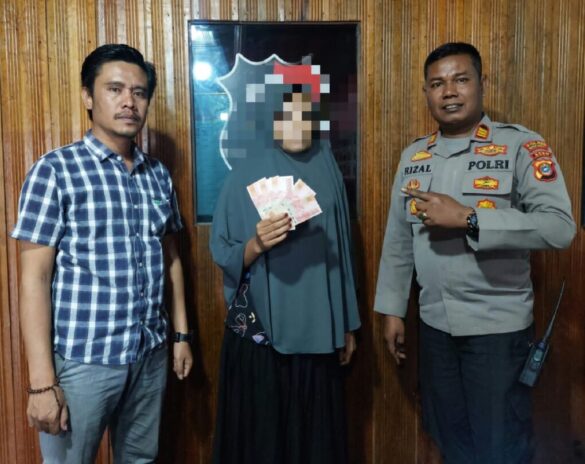 Polisi Tangkap Perempuan Pengedar Uang Palsu di Bener Meriah