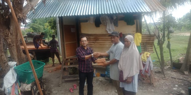 Pasca Diberitakan, Korban Kebakaran Di Langsa Langsung Dibangun Rumah Oleh Baitul Mal